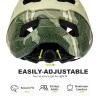 BATFOX Bike Helmet Mountain Bike Helmets for Men Women Adults MTB Bicycle Cycling BMX Bike Helmet(Green, L(55-59CM)) view 3