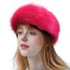 homeemoh Faux Fur Headband for Cold Weather, Fluffy Winter Headband Earwarmer Earmuff for Women (Rose Red) view 1