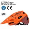 BATFOX Bike Helmet Mountain Bike Helmets for Men Women Adults MTB Bicycle Cycling BMX Bike Helmet(Orange,L(55-59CM)) view 2