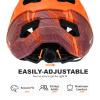 BATFOX Bike Helmet Mountain Bike Helmets for Men Women Adults MTB Bicycle Cycling BMX Bike Helmet(Orange,L(55-59CM)) view 3