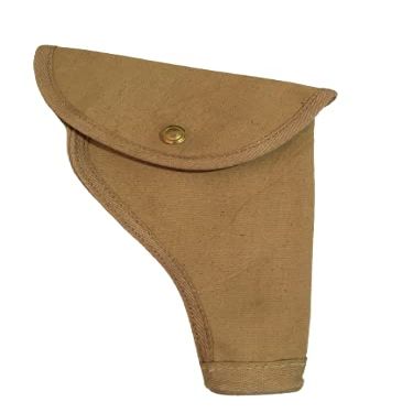 .455 British Army Canvas Webley Revolver Holster - Khaki
