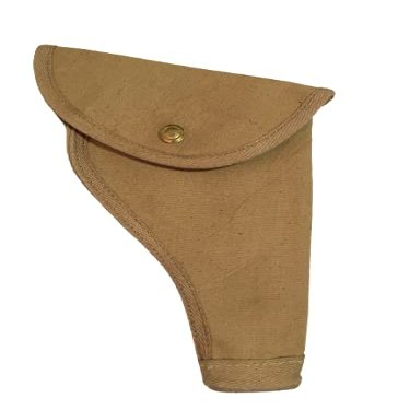 .455 British Army Canvas Webley Revolver Holster - Khaki
