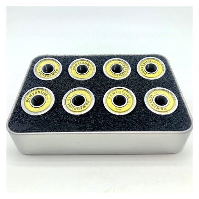 WEIWEIBEIER 16pcs Powerslide ILQ-9 608 Inline Skates Bearing for Slalom Roller Skate 608zz Gold