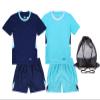 Hiheart Boys 2 Pack Soccer Jersey Set Team Sports T-shirt and Shorts with Mesh Ball Bag Navy Blue 5-6 view 1