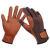 ChinFun Kids Leather Insulated Horse Riding Gloves Breathable Children Equestrian Gloves Anti-Slipping Horseback Mitts Brown L view 1