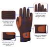 ChinFun Kids Leather Insulated Horse Riding Gloves Breathable Children Equestrian Gloves Anti-Slipping Horseback Mitts Brown S view 3