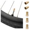 Brass Presta Valve Adaptor, 5 PCS Convert Presta to Schrader Bike Pump Adapter with Rubber Seal Rings, Inflate Tire Using Standard Pump or Air Compressor Mountain Bike Accessories view 3