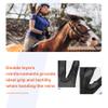 ChinFun Kids Leather Insulated Horse Riding Gloves Breathable Children Equestrian Gloves Anti-Slipping Horseback Mitts Black S view 4