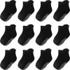 Aroveea Baby Toddler Socks Grip Non Slip Boys Girls Cotton 12 Pack for 6-12 Months Kids Ankle Cute Socks 6M-7Years view 1