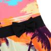 Girls Swimsuit One Piece UPF 50+ Floral Skirted Bathing Suit Modest Beach Swim Dress S430_CocoTree_104/110 view 3