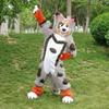 PROPSCOS Cartoon Mascot Grey Fox Dog Husky Costume Adult Character (XL) view 2