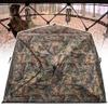 ShedOFF 4 Person Wide Bottom Hunting Blind with Portable Hunting Chair, Extra Large 270 Degree See Through Ground Blinds for Deer Turkey Duck Hunting, Bow Hunting Adjust Windows with Silent Zipper view 1