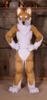 PROPSCOS Brown White Fur Fox Dog Husky Mascot Costume Fancy Party Dress (M) view 2