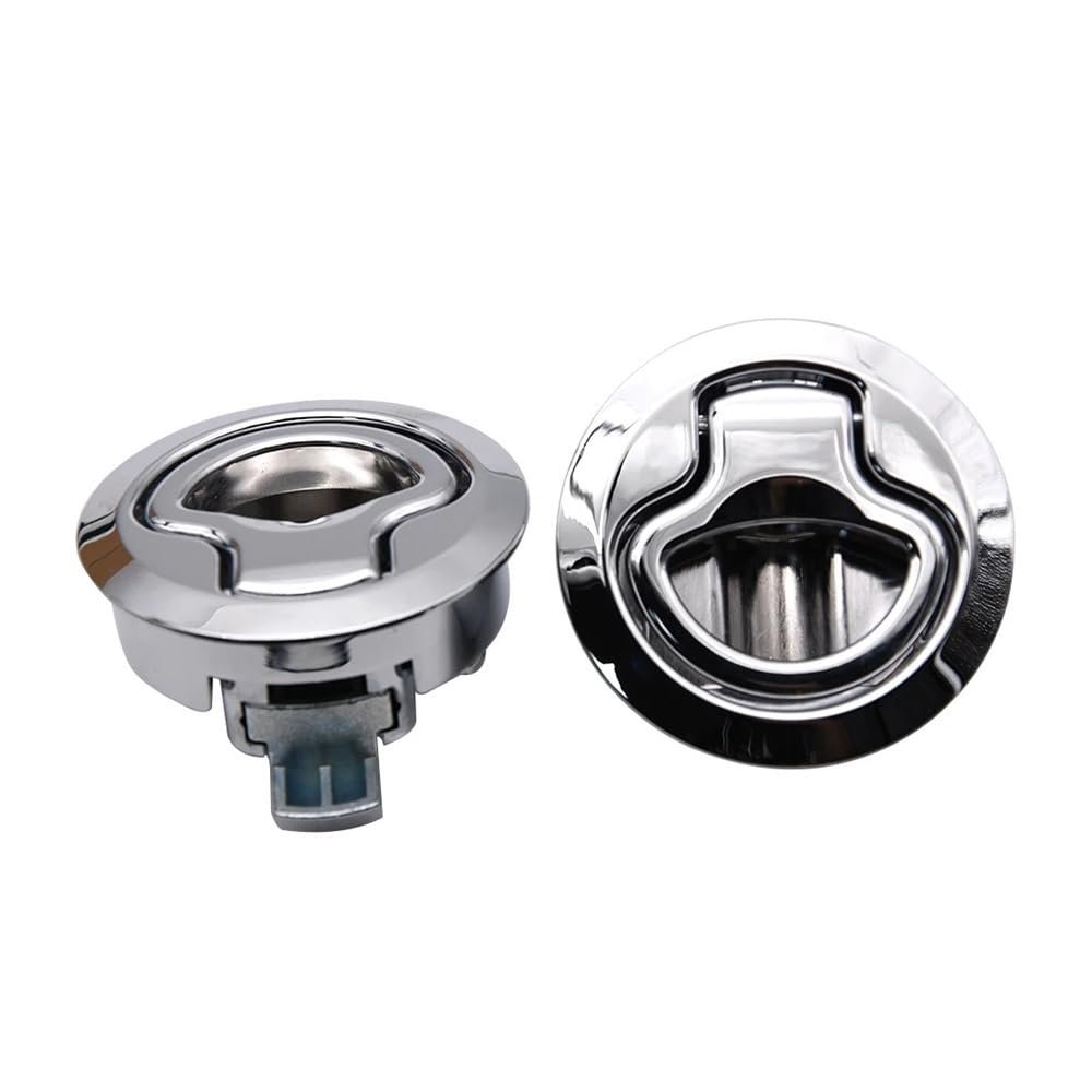 Boat Deck Hatches Flush Pull Slam Latch Mount Latch Lift for RV Yacht Marine Deck Hatches Locking Locker Yacht Accessories (Size : 1pcs with key-01)