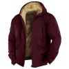 American Outdoorsman Collared Sweatshirt - Crewneck Jacket for Young Men - Red, Large view 1