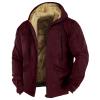 American Outdoorsman Collared Sweatshirt - Crewneck Jacket for Young Men - Red, Large view 2