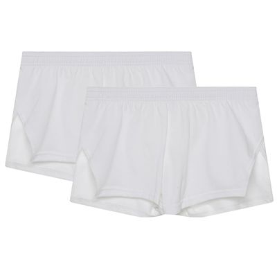Men's Boxer Shorts Cotton Lounge Shorts Split Side Sleep Bottoms Casual Activewear Solid Workout Shorts with Pockets&Liner