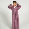 Abayas For Girls Muslim With Hijab Open Abaya Dress Dubai Turkey Kaftan Cardigan Abayas Dresses For Girl Casual Robe Kimono Islam Clothing Prayer Clothing Eid Ramadan Dresses Purple Pink B 4-5 Years view 4