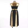 Sinleey Women's Color Block Praise Dance Dress Sleeveless Lyrical Dance Costume Worship Liturgical Dancewear Black Medium view 4