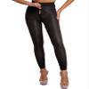 Agoky Women's Tights High Waist Pantyhose Hosiery Seamless Silk Tights Zipper Crotch Footed Tights Black&Footless Large view 1