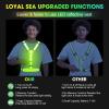 LOYAL SEA LED Reflective Light Up Safety Running Vest for Biking Walking at Night, High Visible Adjustable Running Light for Runners Rechargeable with Pouch, Reflective Running Belt Gear for Women view 3