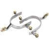 QANYEGN 1 Pair of Stainless Steel Spurs, isex Spurs, Equestrian Gear Aries, isex, Suitable for Professional Riders and Beginners view 1