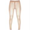 Agoky Women's Tights High Waist Pantyhose Hosiery Seamless Silk Tights Zipper Crotch Footed Tights Nude&Footless X-Large view 3