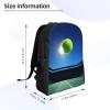 VTCTOASY tennis ball in the air Print Backpack 16 Inch Lightweight Waterproof Travel Bags Casual Daypack For Women Men view 3