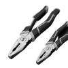 Electrician multifunctional universal steel wire pliers, pointed nose pliers, electrical metal processing tools (Color : 2-piece setA) view 2