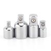 DEMCAY Steel Ratchet Wrench Socket Converter Head Sleeve Adapter 1/2" 3/8" 1/4" Car Bicycle Garage Repair Tools Small Socket Tools (Color : 1-4Hole 3-8Head) view 3