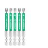 Electrician screwdriver head, cross shaped socket switch, magnetic anti slip disassembly tool, screwdriver head (Color : 75mm6.0PH2 5pcs)