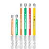 Electrician screwdriver head, cross shaped socket switch, magnetic anti slip disassembly tool, screwdriver head (Color : 75mm6.0PH2 5pcs) view 2
