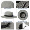 Mens Wide Brim Mesh Sun Hat XL XXL SPF UV Protection Boonie Bucket Sunhat Summer Golf Hiking Safari Outdoor Fishing Extra Large Size 8 24" Grey view 2