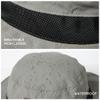Mens Wide Brim Mesh Sun Hat XL XXL SPF UV Protection Boonie Bucket Sunhat Summer Golf Hiking Safari Outdoor Fishing Extra Large Size 8 24" Grey view 3