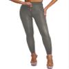 Agoky Women's Tights High Waist Pantyhose Hosiery Seamless Silk Tights Zipper Crotch Footed Tights Grey&Footless Large view 1