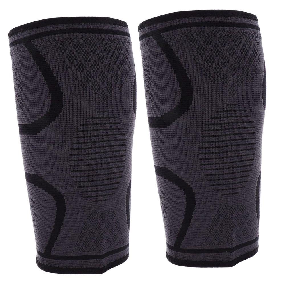 Anneome 2pcs Riding Knee Brace Sleeve Sports Knee Protector Warm Kneepad Adult Kneepad Elastic Breathable Comfortable