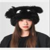 Winter Cute Plush Hat Children's Cartoon Dog Long Ear Ear Protection Headband Hat Korean Version Versatile Warmth White view 4