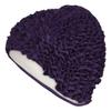 Fashy Ladies Purple Ruffle Swimming Cap with Foil Inner Cap and Seal view 1