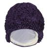 Fashy Ladies Purple Ruffle Swimming Cap with Foil Inner Cap and Seal view 2