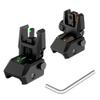 TFFUAM Fiber Optic Sights Flip Up Front and Rear Sites Nylon Folding Sights with Red and Green Fiber Optics Dots Tool-Free Adjustable Backup Sight Set view 1