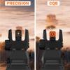 TFFUAM Fiber Optic Sights Flip Up Front and Rear Sites Nylon Folding Sights with Red and Green Fiber Optics Dots Tool-Free Adjustable Backup Sight Set view 4
