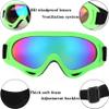 MaoMaoCha Ski Goggles Snowboard Goggles for Men Women Kids Cycling Motorcycle Snowmobile UV Protection Goggles Winter Snow Sports Glasses for Youth Adult Teens Boys & Girls (Green) view 3