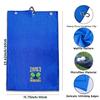 Aikiprety Funny Golf Towel Embroidered Golf Towels for Golf Bags with Clip, Golf Gifts for Men Women, Golf Towel Accessories Christmas Birthday Gift for Grandpa Father Fan, Pickleball Blue view 2