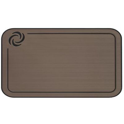 Orthodek Tundra 45 Cooler Lid Tops - EVA Foam YETI Chest Cooler Peel and Stick Comfort Pad - Hard Side Camping, Boating, Tail Gate, Ice Box Top Cushion (Teak + Black)