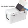 Orthodek Tundra 45 Cooler Lid Tops - EVA Foam YETI Chest Cooler Peel and Stick Comfort Pad - Hard Side Camping, Boating, Tail Gate, Ice Box Top Cushion (Teak + Black) view 4