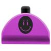 NDZ Performance Grip Frame Insert Plug for Glock Gen 4-5 17 19 22 23 24 31 34 35 No Backstraps, Purple Anodized Aluminum with Black Laser Engraved Popular Images - Smile Angry Eyebrows view 1