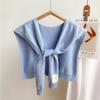 Shawl Wraps for Women Trendy Sweater Knitted Knotted Shawls Travel Casual Solid Scarf Cape Shoulder Tops Fashion Wrap view 2