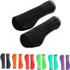 CROSSSELL Ergonomic Bike Grips - Handlebar Grips for Mountain Bikes, Non-Slip Lock-On Grips, (Black) view 1