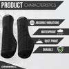 CROSSSELL Ergonomic Bike Grips - Handlebar Grips for Mountain Bikes, Non-Slip Lock-On Grips, (Black) view 2