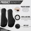 CROSSSELL Ergonomic Bike Grips - Handlebar Grips for Mountain Bikes, Non-Slip Lock-On Grips, (Black) view 4
